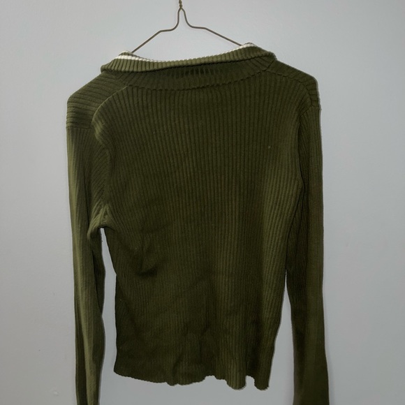 Green Ralph Lauren quarter zip sweater - Picture 4 of 4